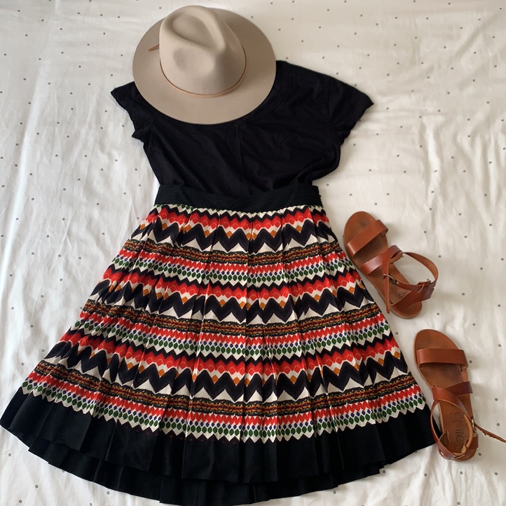 Anthropologie Fei Denpasar Circle Tribal Skirt 4